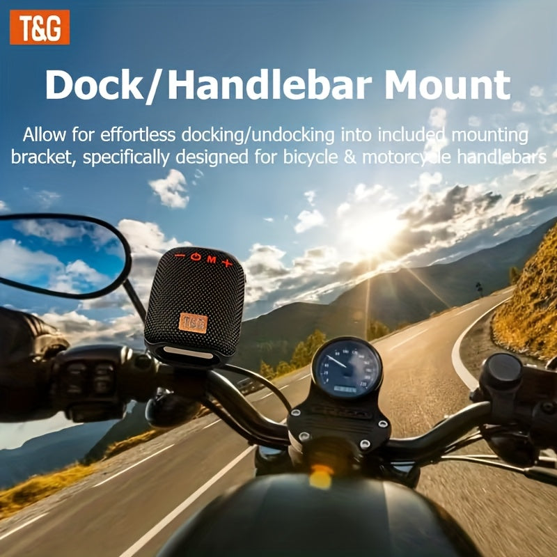 Altavoz Bluetooth | Altavoz sin varillas portátil para ciclismo al aire libre T&G TG392 | Altavoz para bicicleta y motocicleta | Alcance sin
