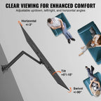 Soporte de pared para TV ajustable de 22KG con soporte de pantalla giratorio y inclinable, máximo VESA 400X400, adecuado para TVs y monitores de 14-55 pulgadas (modelo NS-117B-2)