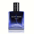 SEXY MAN Perfume para Hombre | Fragancia Parisina, 2 Opciones: Botella Negra (Bergamota, Cedro, Cuero) / Botella Azul (Lima, Violeta, Almizcle), Aroma Encantador para Uso Diario y Citas
