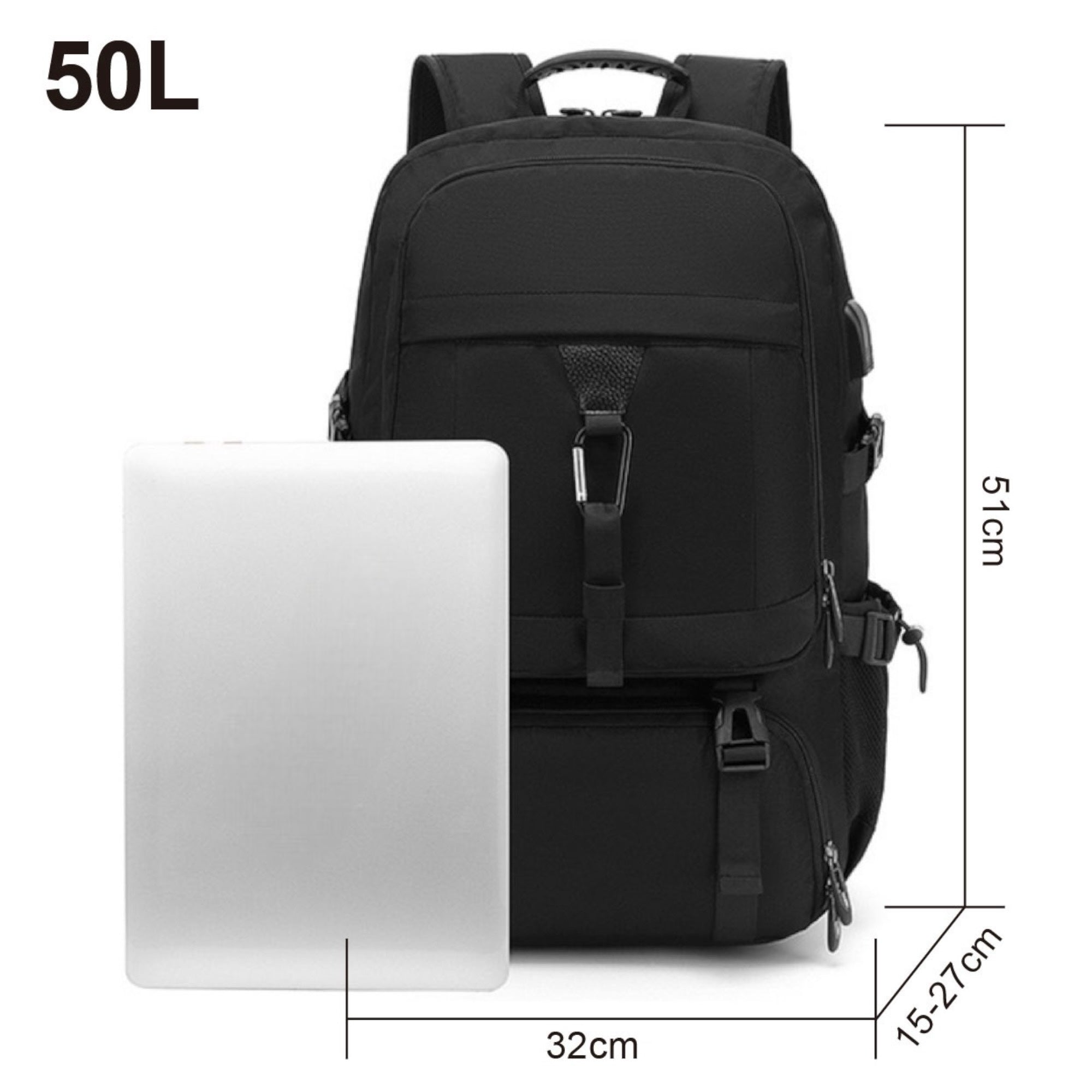 Mochila de Viaje para Cabina de Avion 45x30x20 para Vuelo Barato Equipaje de Mano y Espaciosa con Compartimento para Zapatos y Mochila Antirrobo Multifuncional para Viajes 2210.