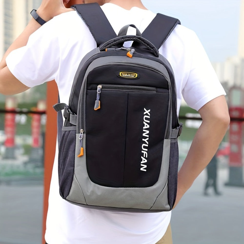 Mochila de viaje casual para hombre con gran capacidad XUANYUFAN, con correas ajustables - Tejido de Oxford duradero, cierre con cremallera, forro de poliéster, ideal para uso al aire libre y deportivo, mochila deportiva | Mochila de estilo casual | Mochi