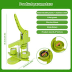 Juego de Creador de Insignias, Máquina Giratoria de 32 mm con 100 Piezas de Botones y Punzón para Insignias, Herramienta DIY Sencilla para Hacer Placas