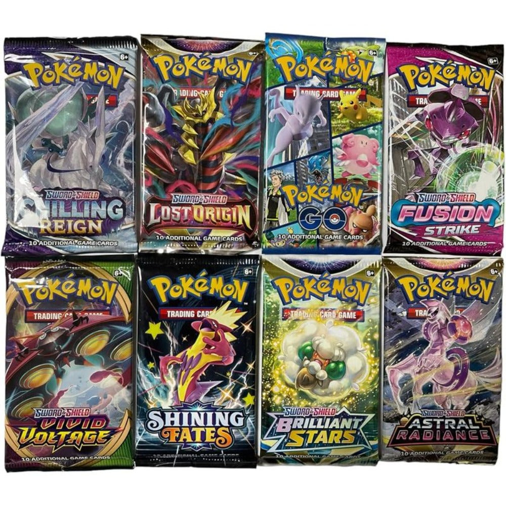 3x Pokémon Misterio Booster – Paquetes Booster Originales en Inglés Aleatorios – Sin Abrir y Oficiales