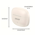 Auriculares Bluetooth | [Producto Oficial Acer] Auriculares Intrauditivos Inalámbricos TWS | Estéreo con Graves Profundos | Baja Latencia para