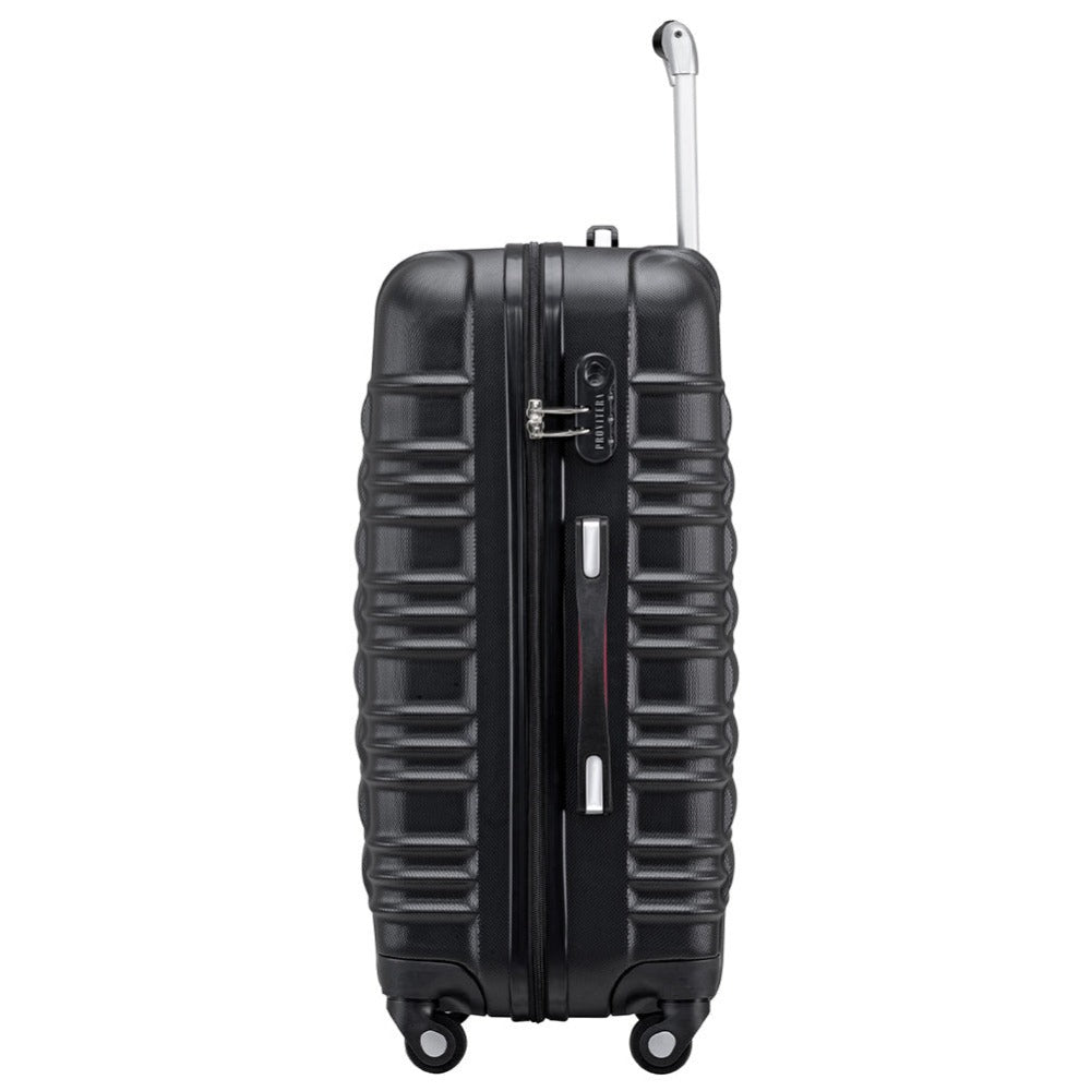 Conjunto PROVITERA de 4 Maletas Rígidas de ABS, Maleta Rígida S-M-L-XL con Asa Telescópica de Gel y 4 Ruedas de Rodadura Fácil, Trolley Ligero y Resistente al Viaje, Equipaje de Mano con Cerradura de Código, Mangos de Gel Ergonómicos, Ruedas Giratorias de