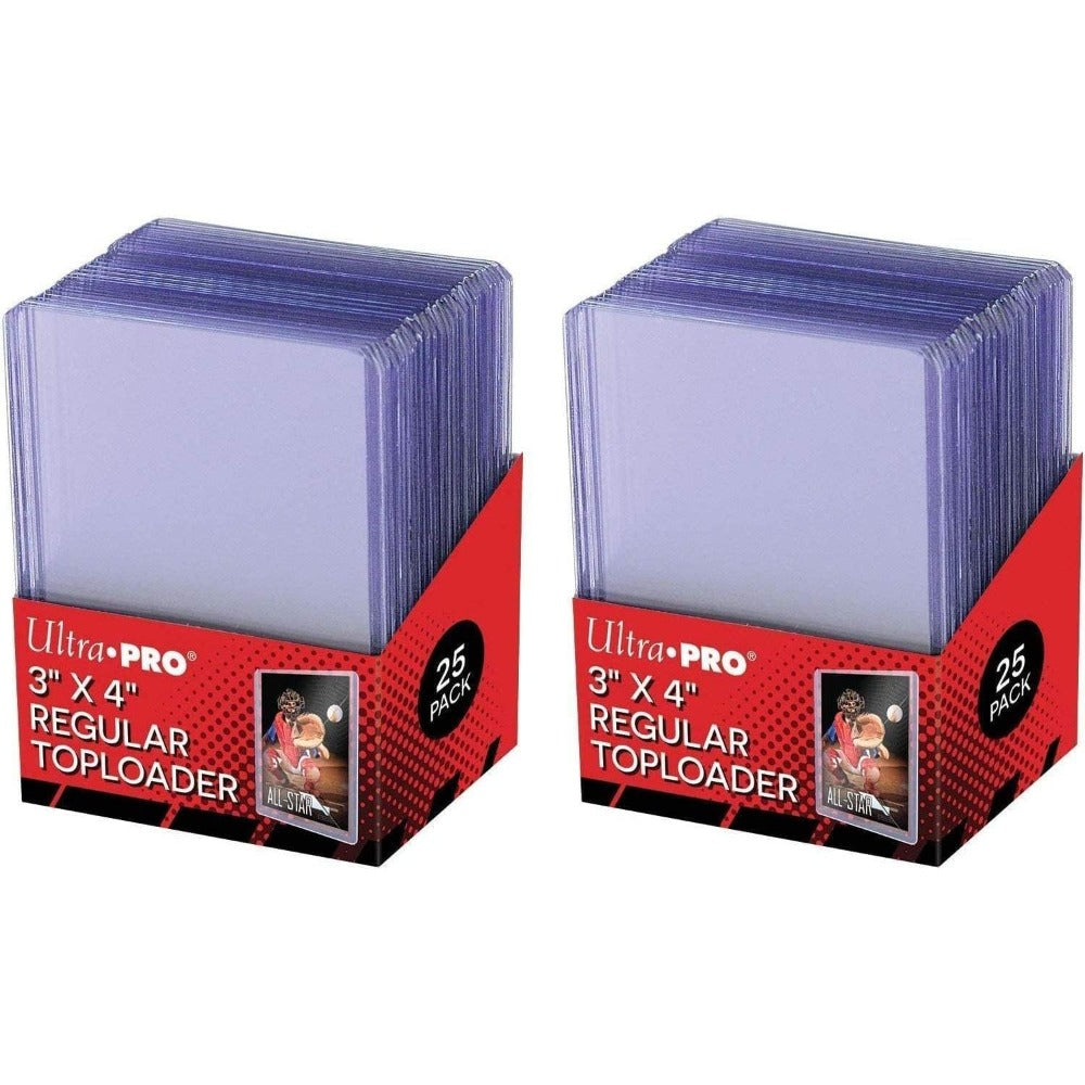 2x Ultra Pro Clear Toploader Regular 3" x 4" 25 Unidades por Paquete