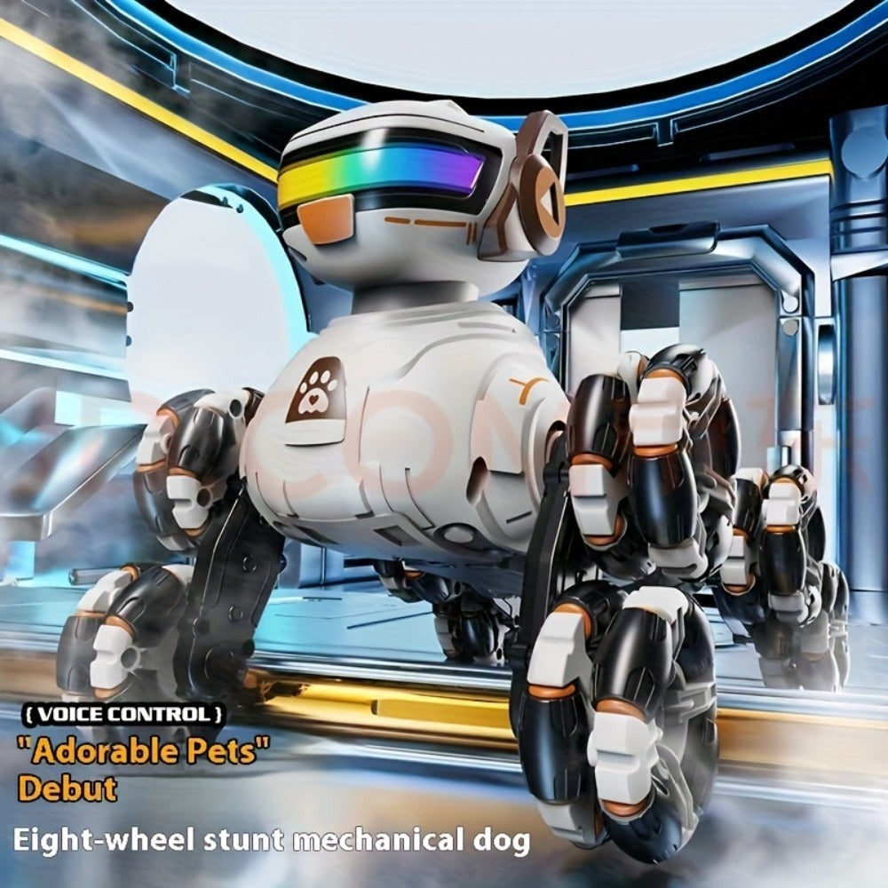 Perro Robot Todoterreno de Gran Tamaño de 2ª Generación Mejorado con Control Remoto por Gestos, Juguete Robot Inteligente, Caminante Mecánico Acrobático para Niños, Dron RC de Mascota a Gran Escala (Regalo Ideal para Fiestas)
