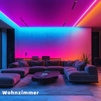 Tiras de luces LED inteligentes para dormitorio 5m, RGB con control remoto aplicación