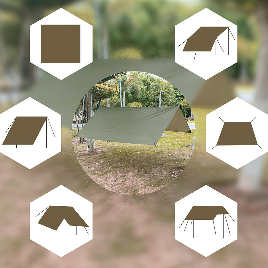 FREE SOLDIER Lona Portátil Defensor para Camping, Tienda o Hamaca Resistente, Esencial para Acampar, Senderismo y Actividades al Aire Libre, 3.05x3.05 Metros, Ideal para 4 o 6 Personas