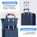 Juego de 5 piezas de equipaje, juego de viaje para trolley de negocios y viajes, cerradura TSA, ruedas de 360°