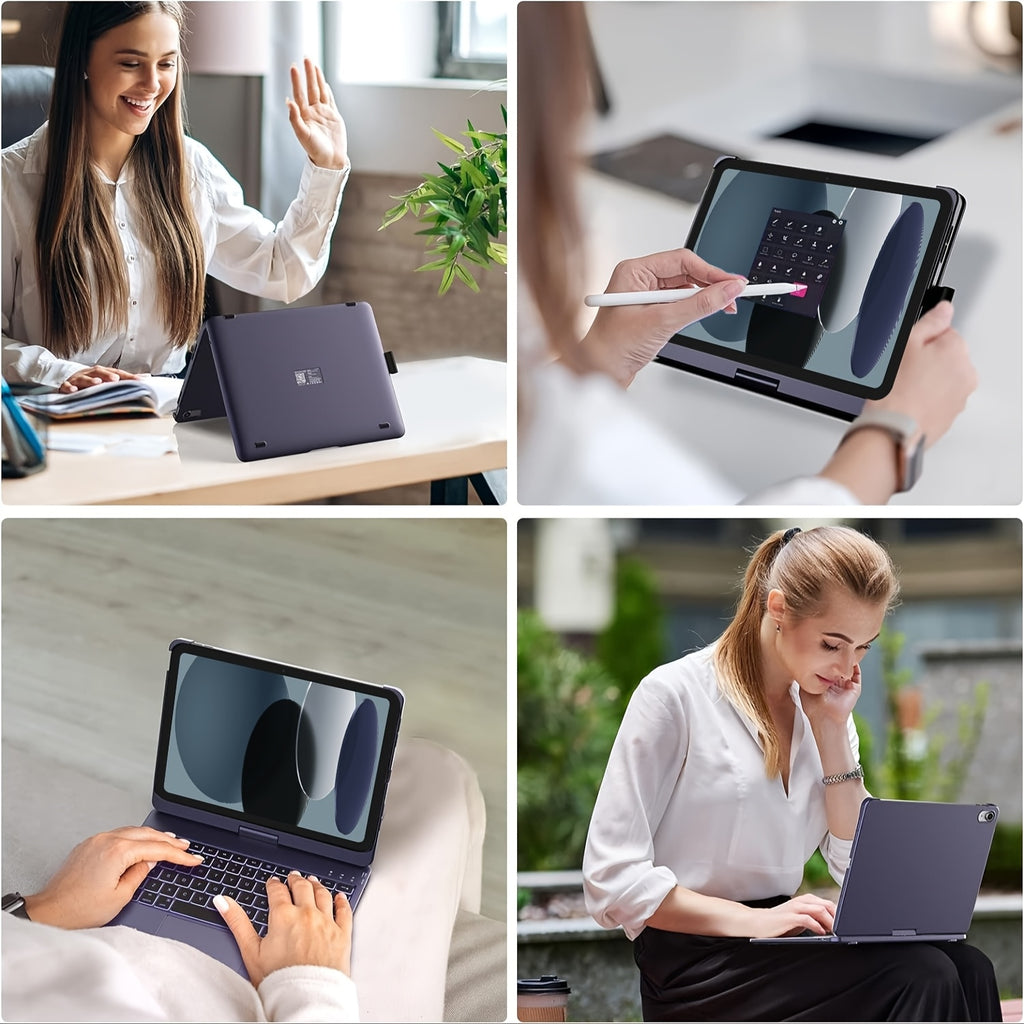 Funda giratoria con teclado para iPad | Trabajo, estudio y protección