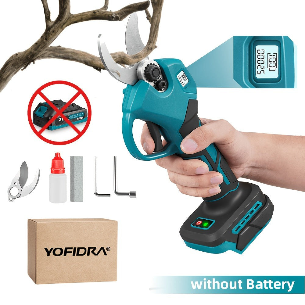 Tijeras de podar eléctricas inalámbricas con motor sin escobillas, máquina de podar eléctrica inalámbrica adecuada para podar, jardinería, árboles frutales y viñedos