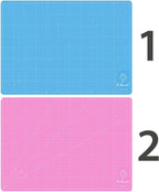 Tapete de corte autorreparable de 5 capas y doble cara de 3 mm La Manuli | tapete de trabajo de vinilo con superficie texturizada | marcas de centímetros precisas y ángulos de 30°/45°/60° | flexible, antideslizante y duradero | para papel, telas, modelado