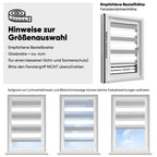 Persianas enrollables dobles Sekey con fijación de clip (no requiere taladrar) para ventanas, persianas enrollables dobles de dos tonos, persianas enrollables duo, protección solar, blanco y gris claro, marrón claro y gris-marrón, verde y verde claro