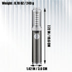 Encendedor recargable | Encendedor de metal, potente, grande, con diseño de salida de vórtice visible, pulido, resistente al viento, recargable