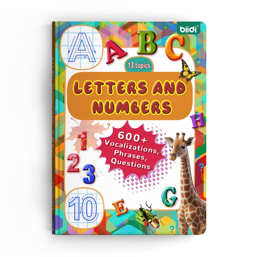 Audiolibros interactivos en inglés con números y letras, libros de aprendizaje, regalos de cumpleaños, autismo