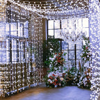 Guirnalda de luces LED de hadas de 100 m + 5 m de largo, 1000 cuentas LED, enchufe de salida de 31 V, luces LED de hadas para árbol de Navidad alimentadas por corriente con temporizador, función de memoria, 8 modos, decoraciones iluminadas para festividad