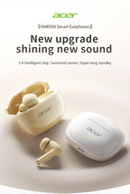 Auriculares Bluetooth | [Producto Oficial Acer] Auriculares Intrauditivos Inalámbricos TWS | Estéreo con Graves Profundos | Baja Latencia para