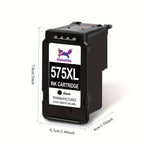 1X PG-575XL BLACK XL Multipack Cartuchos de Impresora Remanufacturados Compatibles con Cartuchos Canon 575 para PIXMA Ts3550I Ts3551I Tr4750I Tr4751I