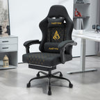 Silla de oficina | Silla de gaming Andyou con reposapiés, silla ergonómica de ordenador para juegos, silla de tarea giratoria y ajustable con