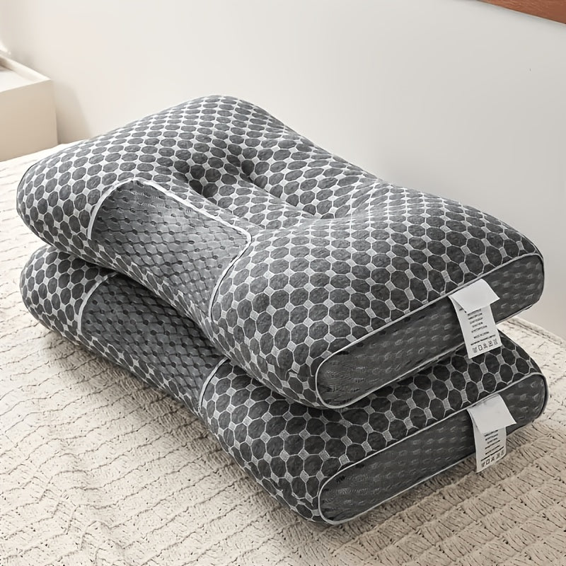 Paquete de 2 almohadas de cama, almohada delgada y suave, relleno de almohada multiusos, transpirable y que absorbe la humedad para dormir, suave y duradera, almohadas cómodas para dormitorio y sala de estar, apta para uso en todas las estaciones