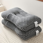 Paquete de 2 almohadas de cama, almohada delgada y suave, relleno de almohada multiusos, transpirable y que absorbe la humedad para dormir, suave y duradera, almohadas cómodas para dormitorio y sala de estar, apta para uso en todas las estaciones