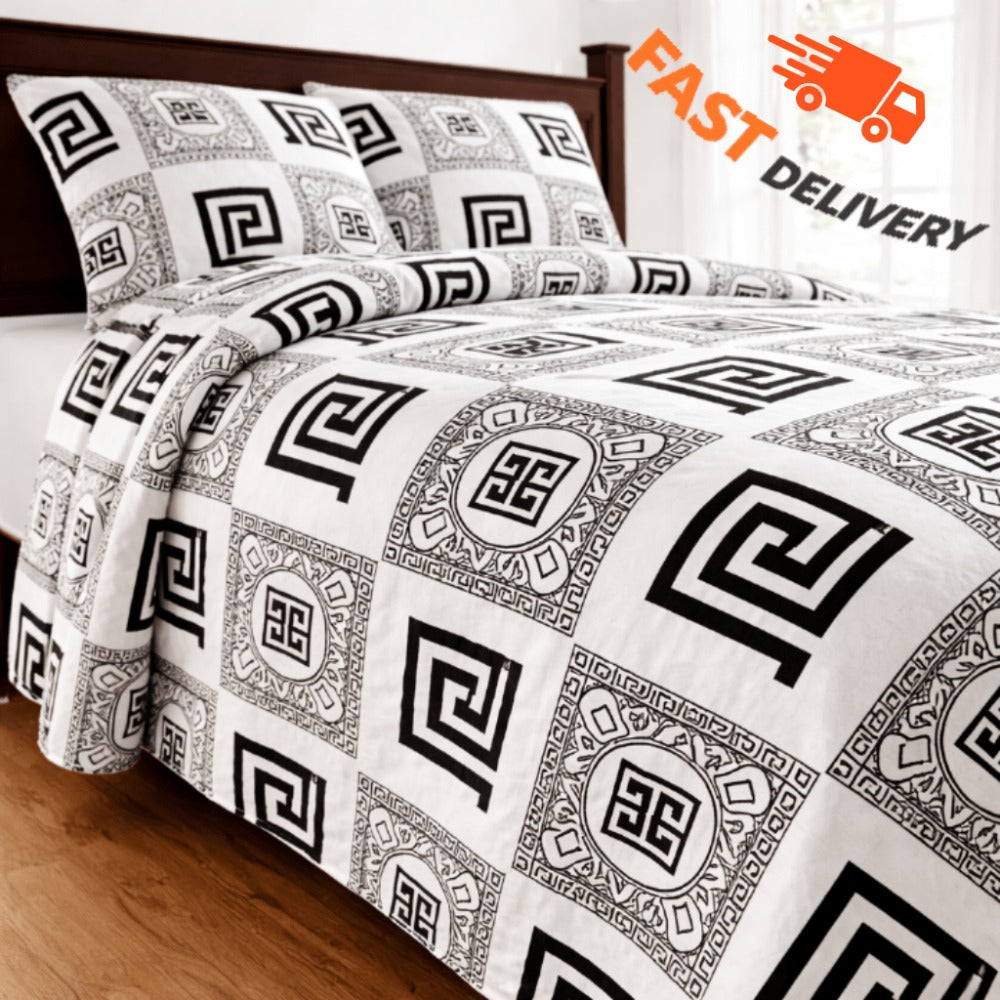 Colcha Bouti Verano Estampada Reversible – Microfibra Suave y Duradera, Antiárrugas, Secado Rápido, Ligera para Cama Individual 90 y Doble – Sin Fundas de Almohada