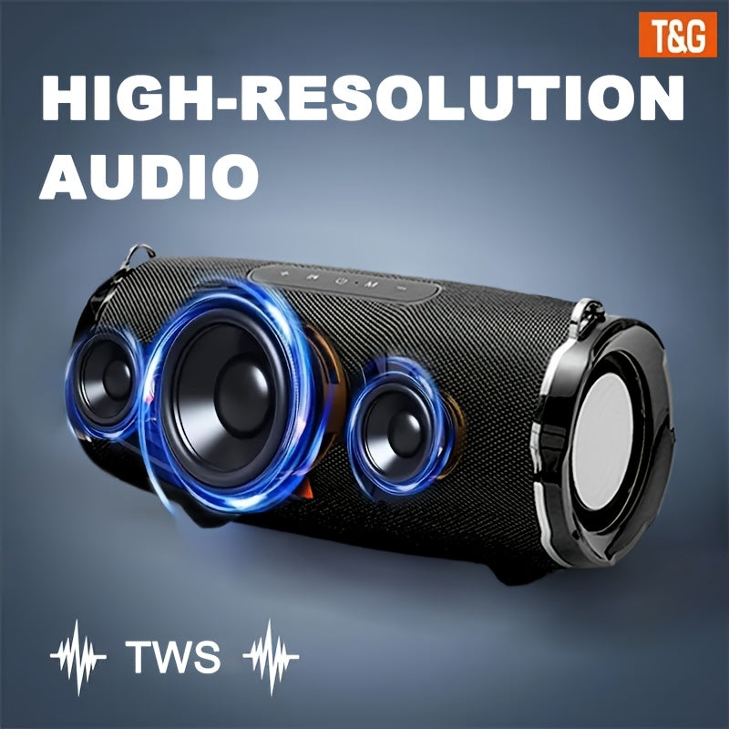 Altavoz Bluetooth | Altavoz sin varillas portátil de alta potencia TG187, audio de alta resolución con doble altavoz, sonido envolvente