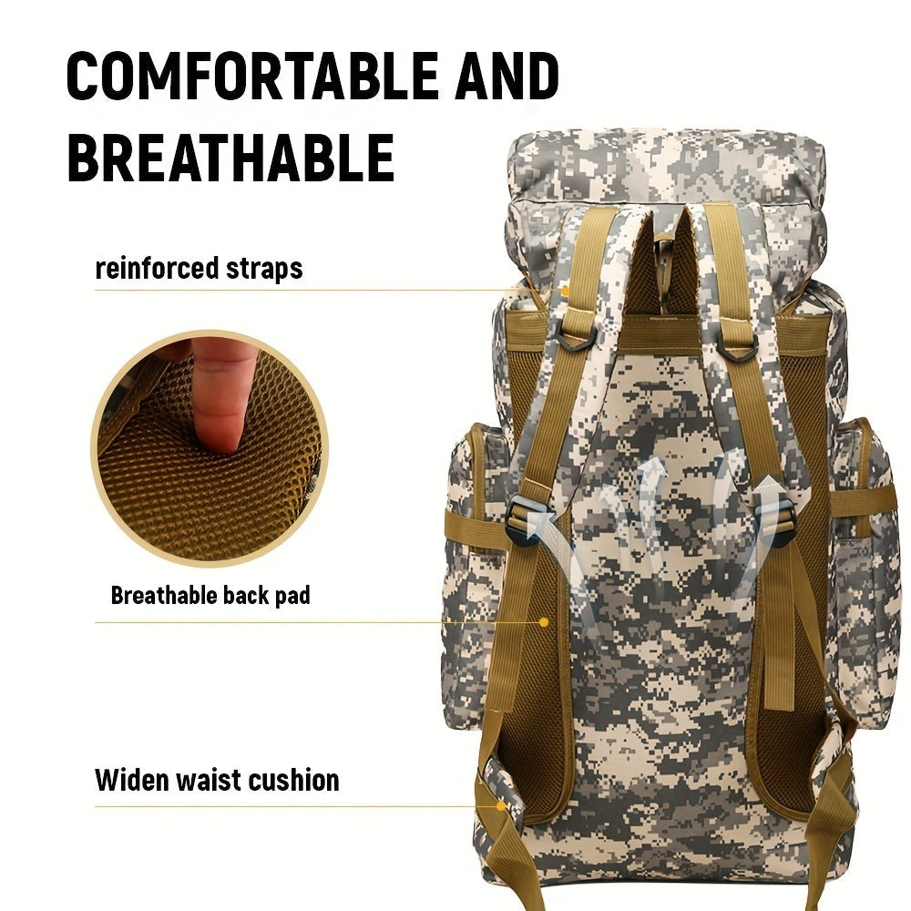 Un conjunto de dos piezas, una mochila para senderismo y montañismo