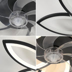 Ventilador de techo con iluminación para dormitorio y sala de estar | 66W y control remoto