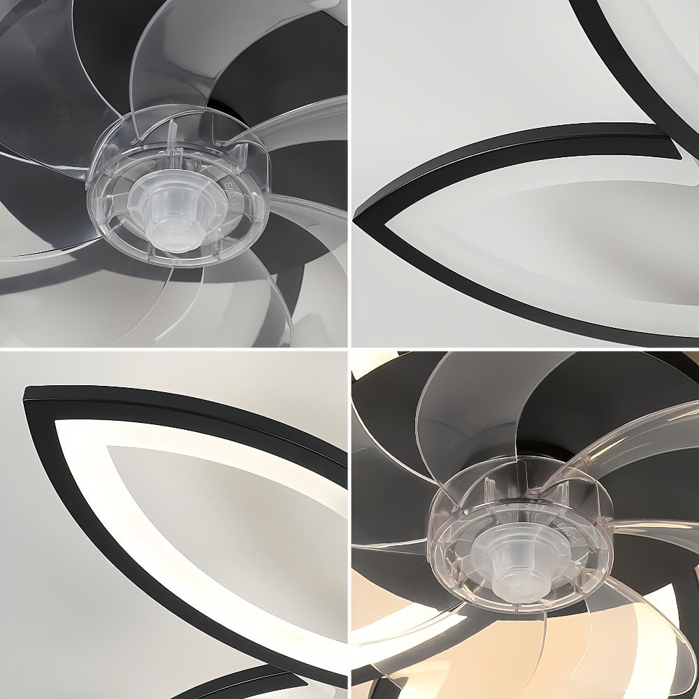 Ventilador de techo con iluminación para dormitorio y sala de estar | 66W y control remoto