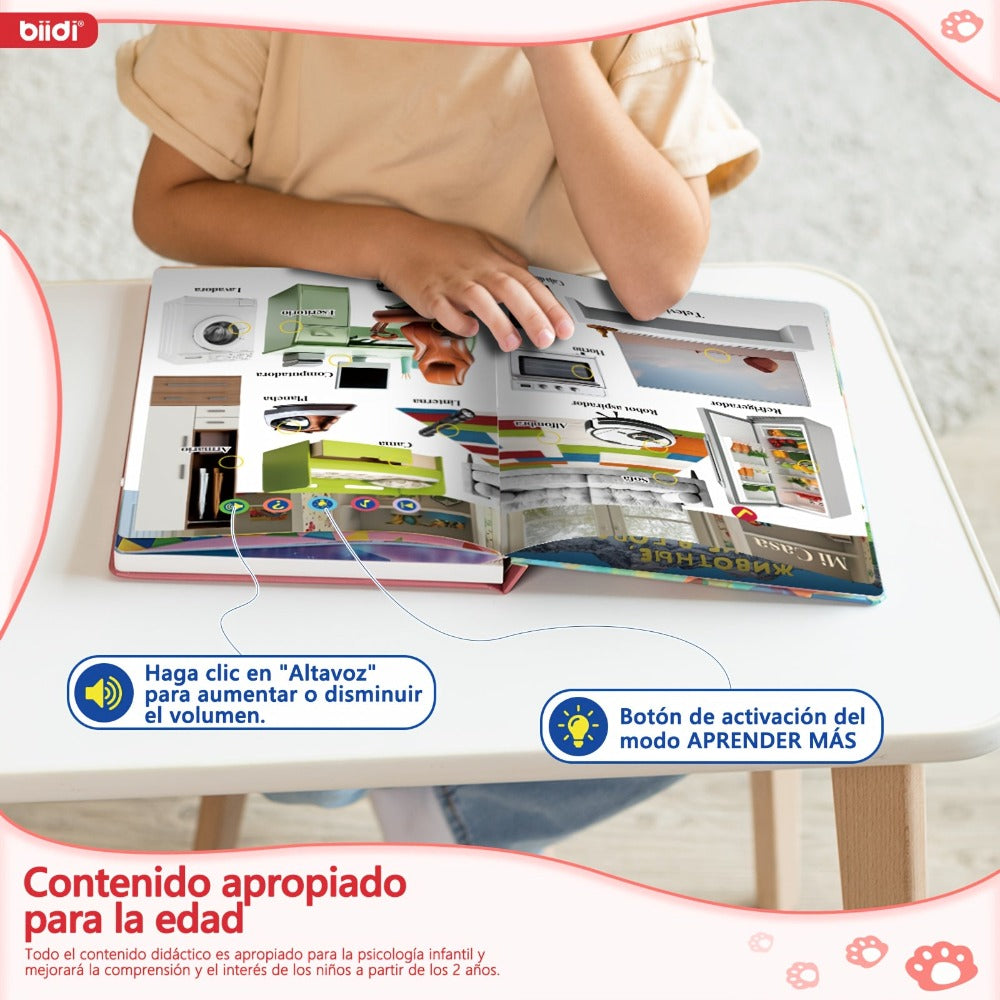 Biidi Alrededor Del Mundo Audiobook en Español, Audiobook, Libros Educativos, Libro Interactivo, Regalo de Cumpleaños de Navidad