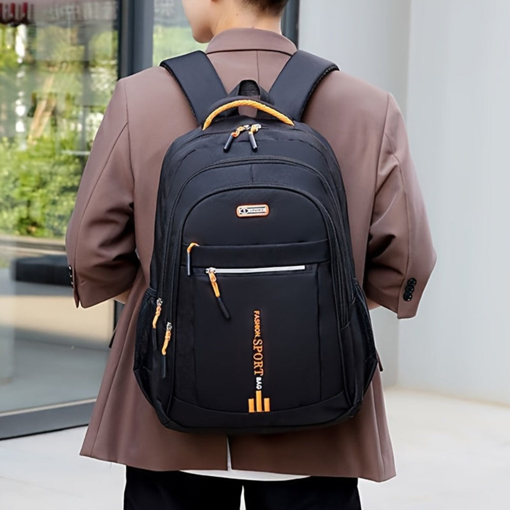 Mochila de Viaje de Gran Capacidad para Hombres - Nylon Duradero, Correas Ajustables, Bolso de Negocios y Escuela con Múltiples Compartimentos, , Mochila para Viajar