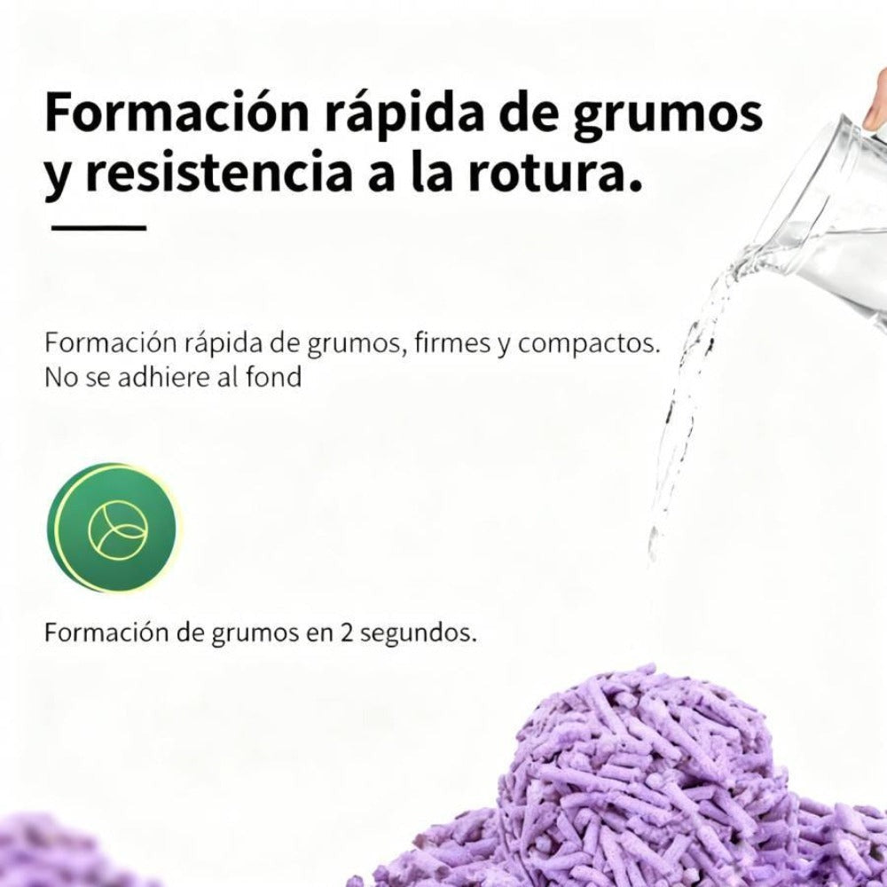 La arena para gatos se aglomera en segundos Arena para gatos para plantas Arena para gatos desodorizante, libre de polvo y sin mezclar Suministros para mascotas fáciles de almacenar