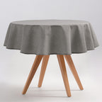 Mantel liso antimanchas impermeable suave y resistente, uso diario mesa salón o exterior cuadrada, rectangular, redonda, estilo mediterráneo para el hogar y exterior