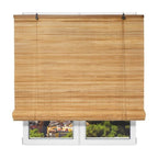 NQT Persiana Estor Enrollable de Bambú Natural, Protección Solar y Privacidad para Ventana