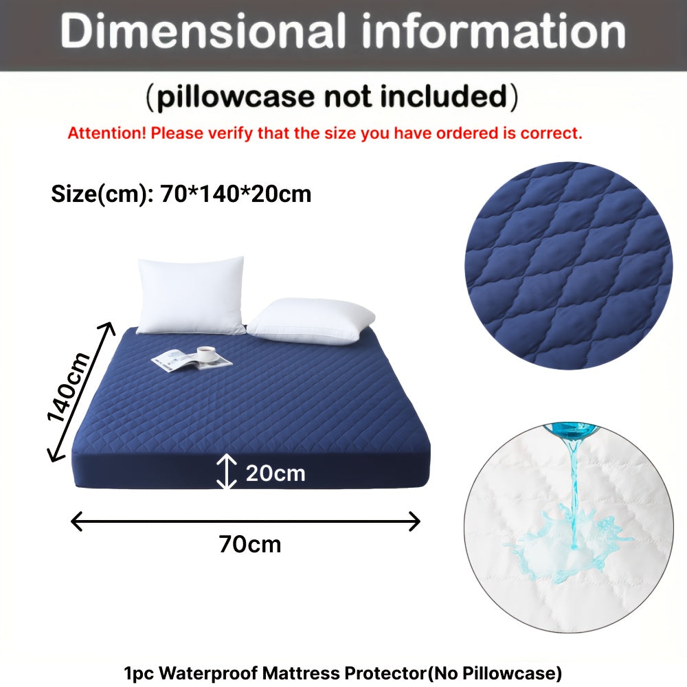 1pc Protector de Colchón Acolchado y Engrosado Impermeable - Funda de Colchón Ultra Suave y Cómoda, Adecuada para Dormitorios, Residencias, Decoración de Habitaciones, Habitaciones de Invitados y Hoteles (Excluyendo Fundas de Almohada)