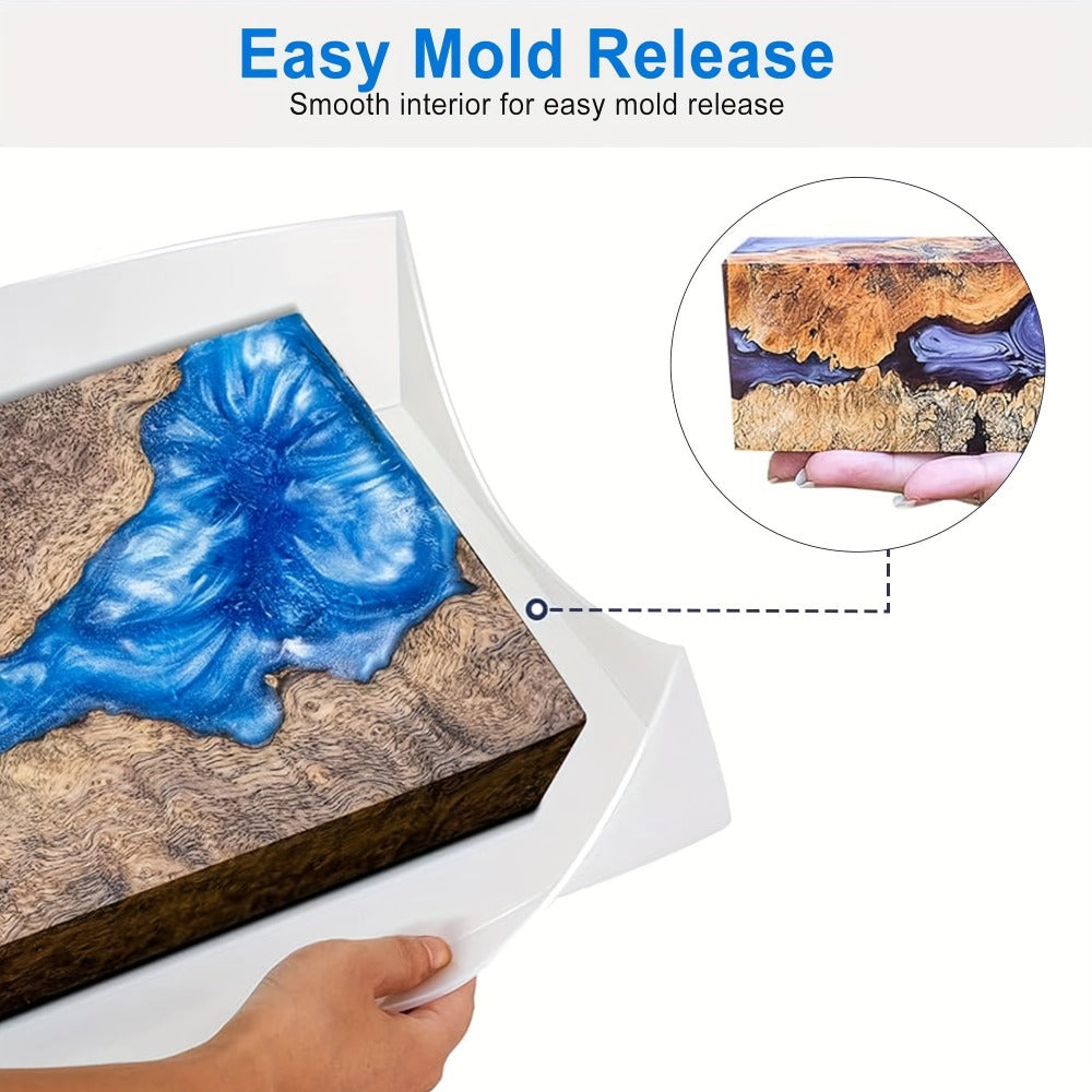 Molde de Silicona Grande y Reutilizable para Mesas de Río de Resina Epoxi y Arte en Resina, Ideal para Platos Especiales, Bandejas, Carpintería y Mesas de Café