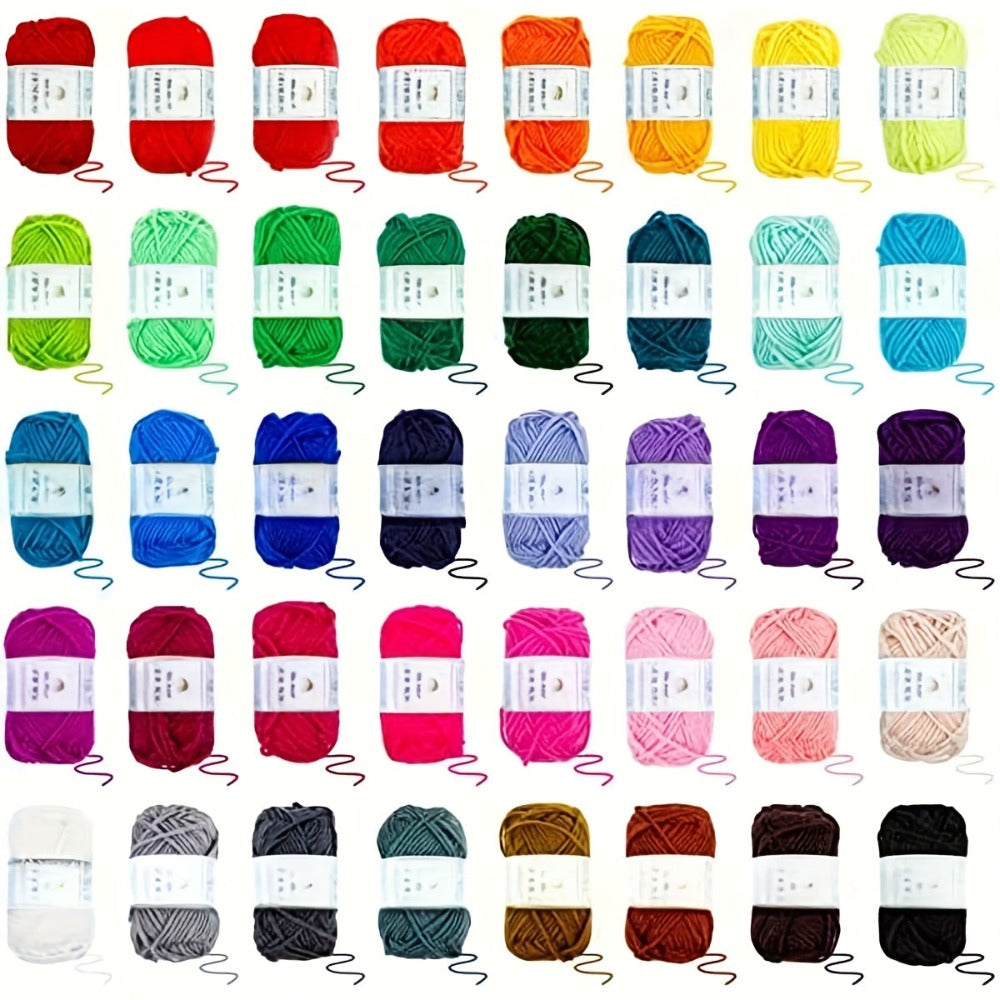 Kit de croché de 40/113 piezas con juego de hilos de 1828.8 metros surtidos para tejer y crochetear, juego de 73 accesorios de croché que incluye ganchillos ergonómicos, agujas de tejer y más, kit ideal para principiantes