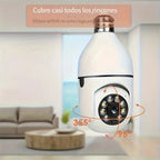 1pc Ease Life App - Cámaras de Seguridad Tipo Bombilla para Interior y Exterior, Cámara Wifi Inalámbrica de 2.4Ghz, 360 Grados, Cámaras de Seguridad con Rosca E27 para Seguridad en el Hogar, Cámaras Tipo Bombilla Seguras, HD 1080P, Visión Nocturna a Todo