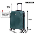 Maleta Cabina ABS 55x40x20cm (44L)- 20 Pulgadas - Negro/Azul/RosaDorado/Plateado/Amarillo/Rojo/Turquesa/Verde/Menta/Morada