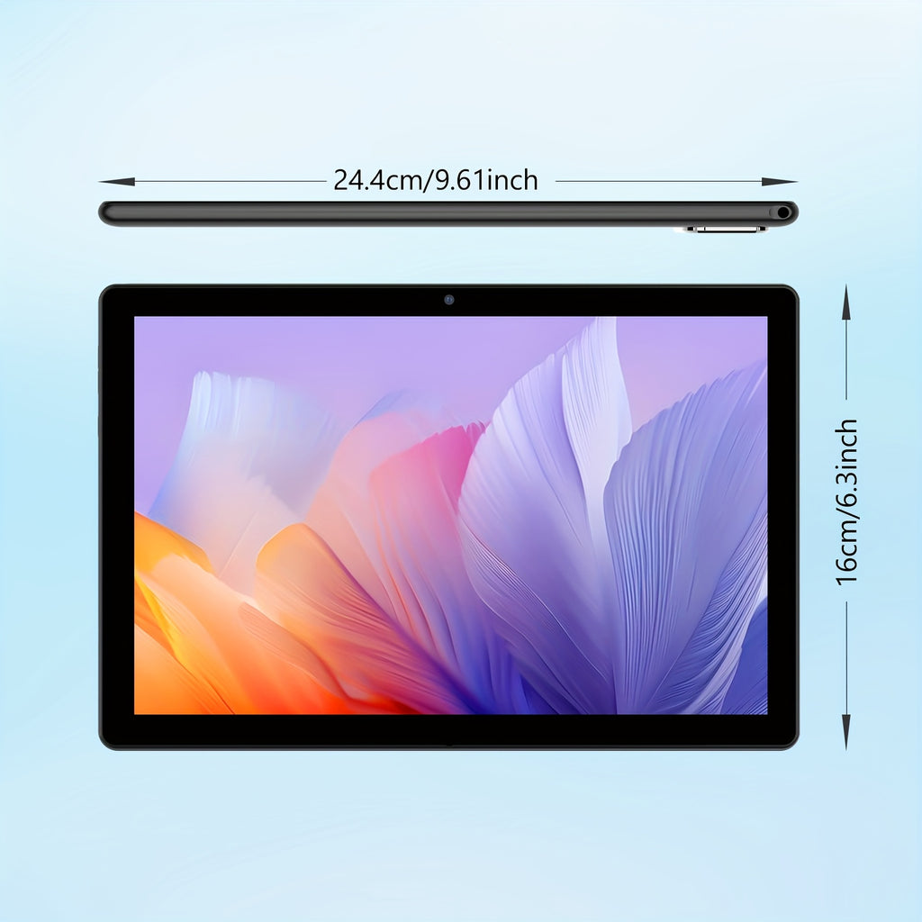Tablet | Tablet Android 15 de 10 pulgadas, 12 (3+9) GB de RAM, 64 GB de ROM, Procesador Quad Core, Cámara de 2.0MP+8.0MP, 6000mAh, Múltiples