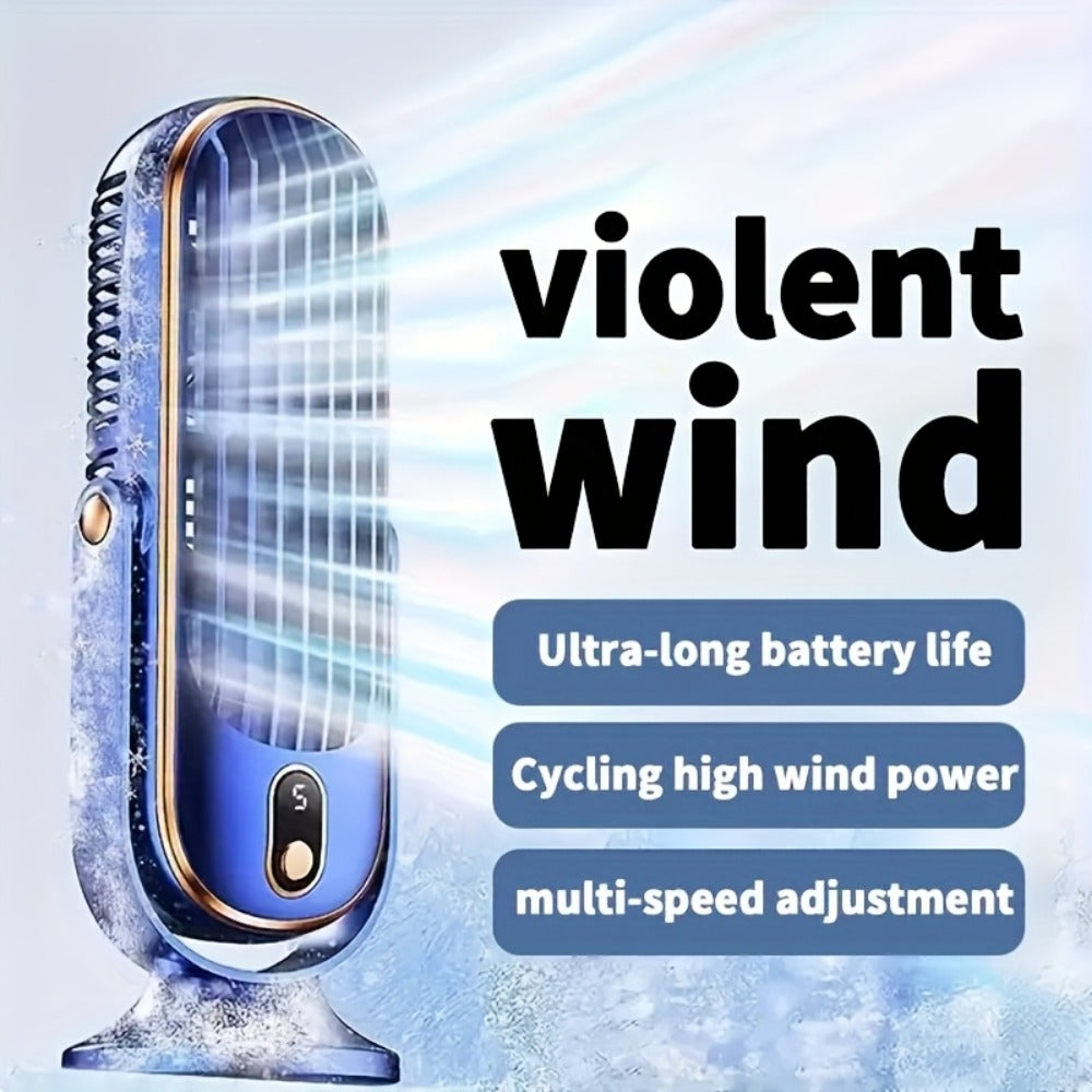 Enfriador de aire portátil | Aire Acondicionado y Enfriador Portátil - Doble Motor 5 Velocidades 720 Grados Enfriamiento Envolvente | Ventilador