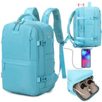 Mochila de cabina expandible 40x25x20-25cm | compartimiento para zapatillas | Mochila casual compatible con portátil 14 pulgadas