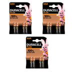 Paquete de 12 pilas AAA alcalinas Duracell Plus Mini Stilo de larga duración