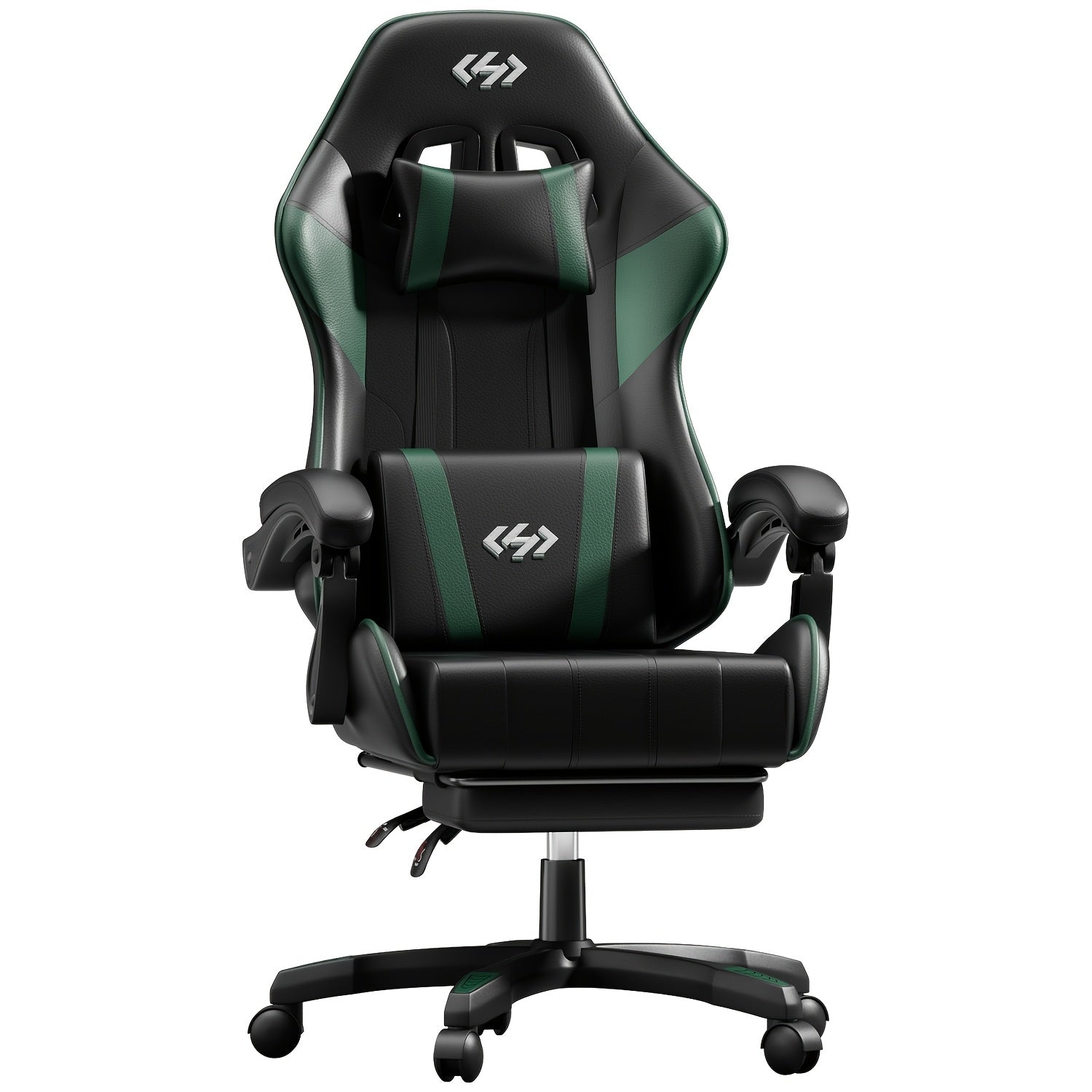 Silla de Juegos Furnishia con Reposapiés, Silla de Computadora Ajustable en Altura con Soporte Lumbar y Reposacabezas para Adultos, Silla de Oficina Giratoria 360 Grados para Oficina, Dormitorio, Estación de Trabajo Robusta