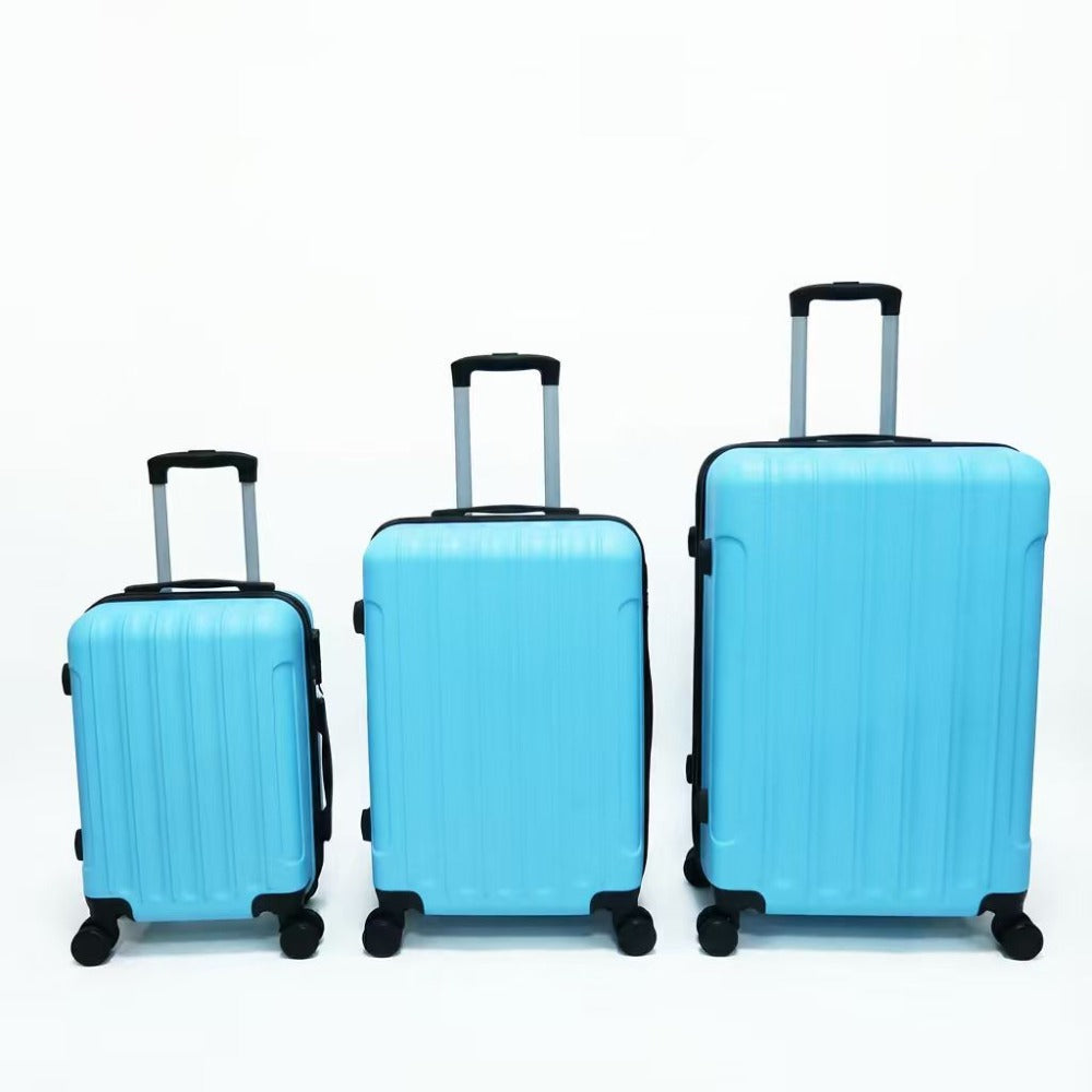 Juego de 3 Maletas Tamaños 18" (51X33X20cm), 22" (61x41x25cm), 26" (71x46x31cm) Medidas con ruedas incluidas, con Cerradura Numérica Maleta Cabina Trolley con Carcasa ABS Ligera, Asa Telescópica de Aluminio y 4 Ruedas Giratorias 360°