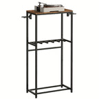 Soporte vertical, estantería, soporte para guitarra, estante para guitarras acústicas, eléctricas y bajos, soporte multiguitarra para guitarras, accesorios para amplificador de guitarra, apto para hogar, estudio de música, marrón y , estante de pie