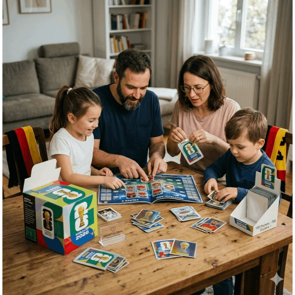 25X Panini Copa Mundial de Fútbol 2026 Paquetes de Stickers Aleatorios - 25 Bolsas Selladas, 175 Stickers Aleatorios