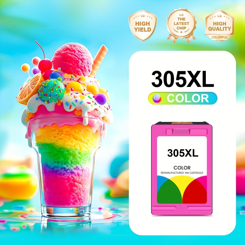 Cartuchos de tinta de recambio remanufacturados 305XL 305 de color para HP Deskjet 6000 6055 6400 6458 6458e 6455e